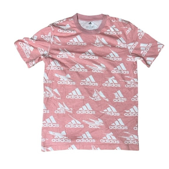 Men’s Pink Adidas Logo Tee | Size Small - Picture 2 of 5